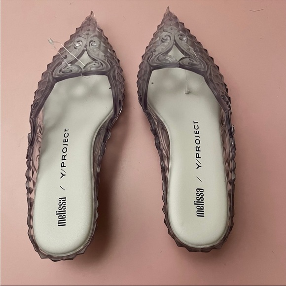 Melissa Court Shoe Y Project Clear Heels Size 7 - Picture 7 of 16